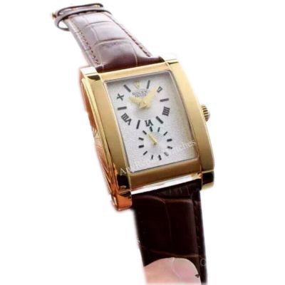 NEW 2016  Copy Rolex Cellini Prince Watch Gold Case White Dial